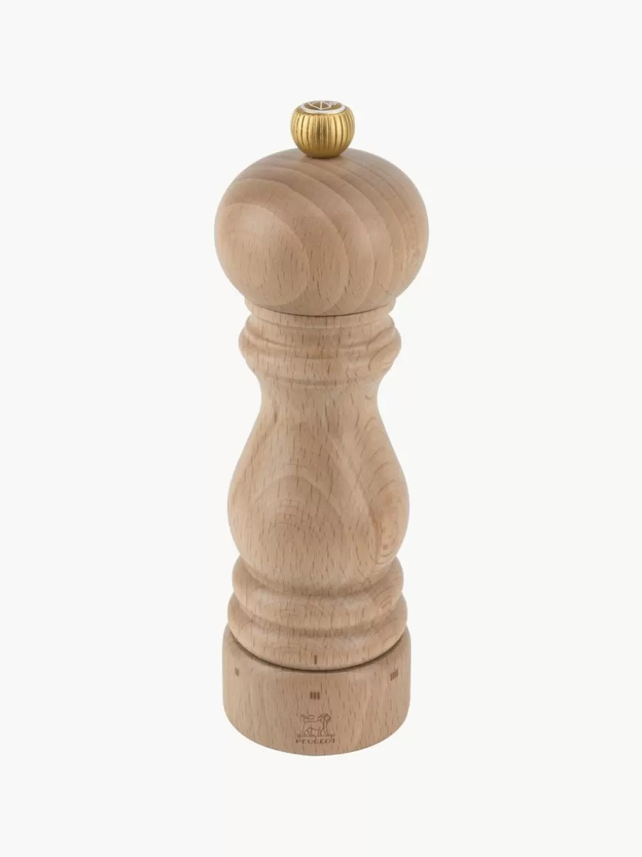 Gewürzmühlen-Peugeot Saveurs Salzmühle Paris aus , H 18 cm Buchenholz