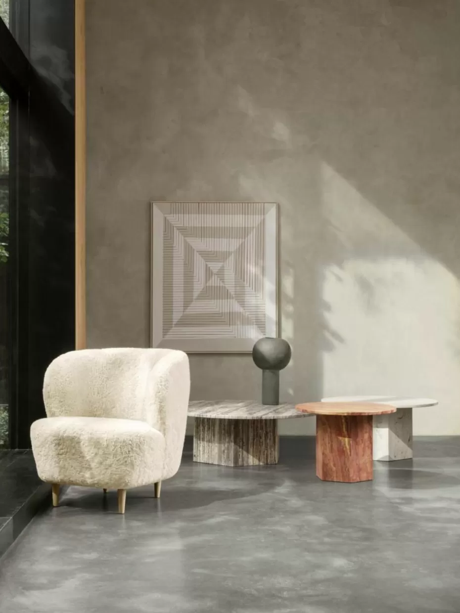 Sessel-GUBI Schaffell-Loungesessel Stay