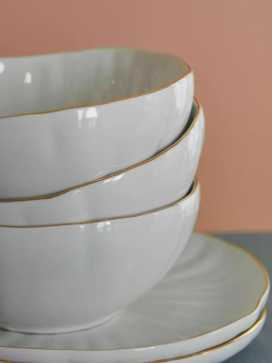 Weihnachtsgeschirr | Schalen & Bowls-Westwing Collection Schalen Sali mit Relief, 2 Stück