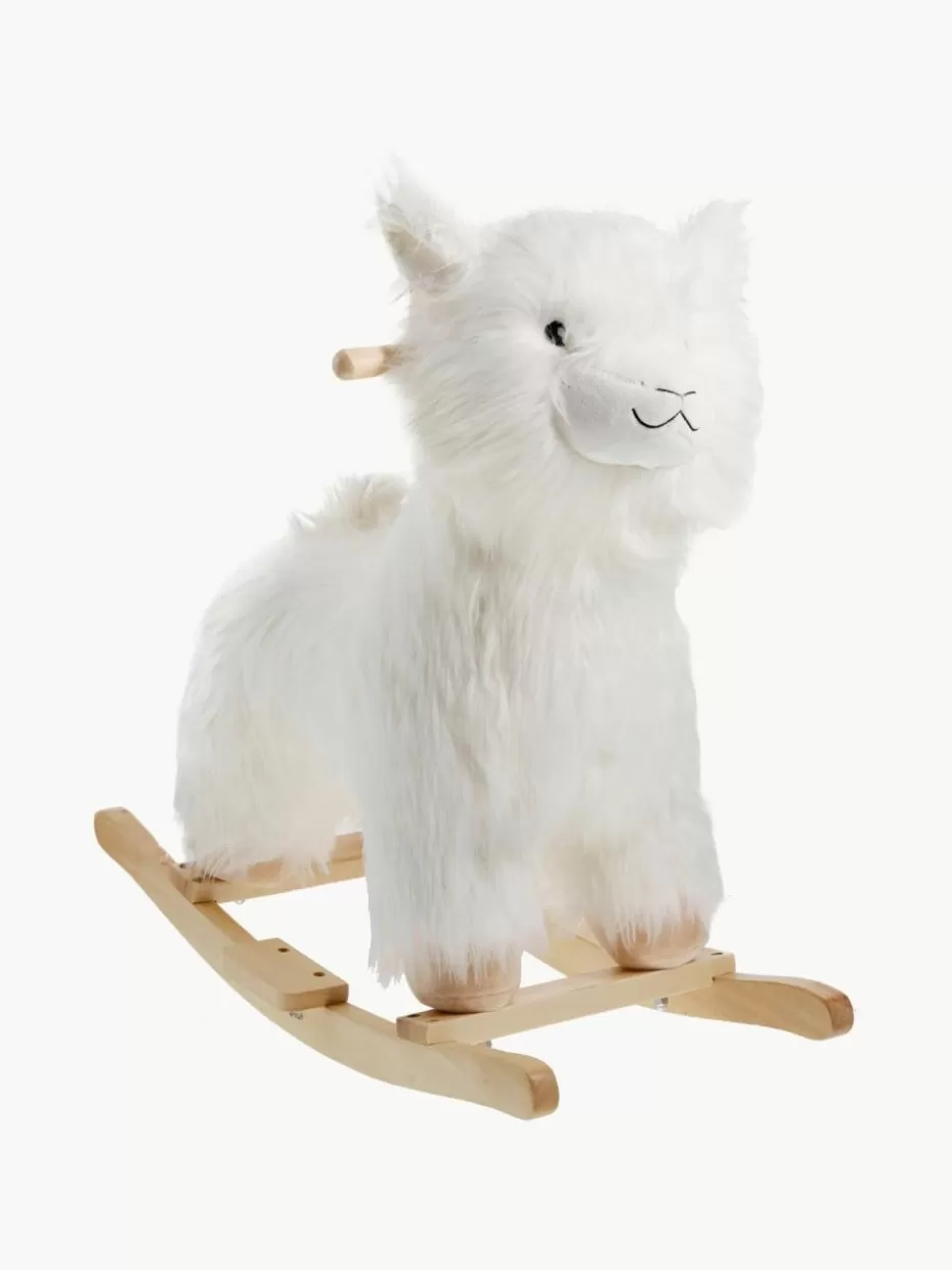 Spielzeug & Kuscheltiere-Bloomingville mini Schaukeltier Lama