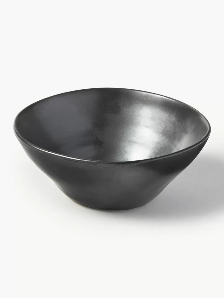 Nordic Celebrations | Schalen & Bowls-ferm LIVING Schälchen Flow aus Steinzeug Schwarz