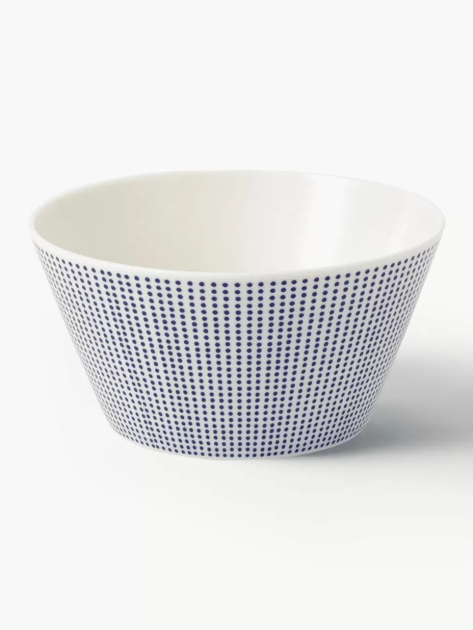 Schalen & Bowls-Royal Doulton Schälchen Pacific Blue aus Porzellan Gepunktet