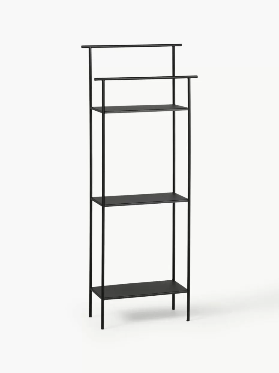 Regale-ferm LIVING Schmales Metall-Regal Dora Schwarz, matt