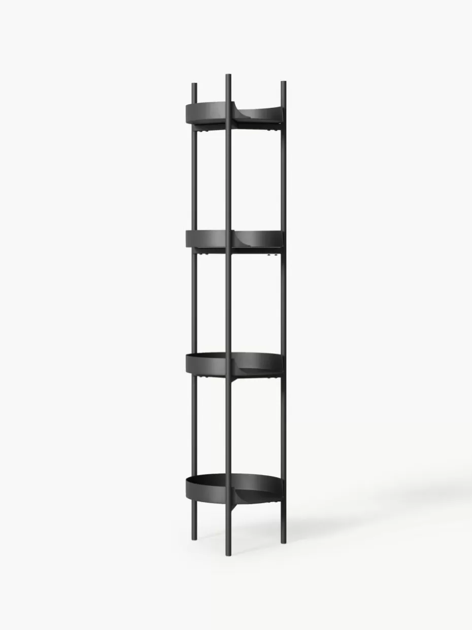 Regale-Westwing Collection Schmales Metall-Regal Taru Schwarz, matt