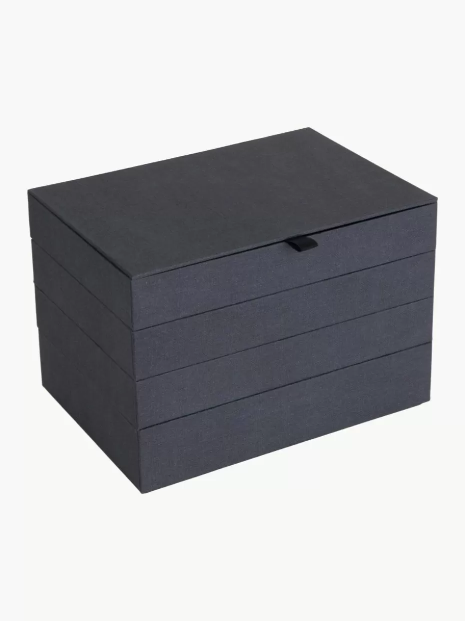 Dosen & Schmuckkästchen-Bigso Box of Sweden Schmuckbox Precious mit Magnet-Verschluss Anthrazit