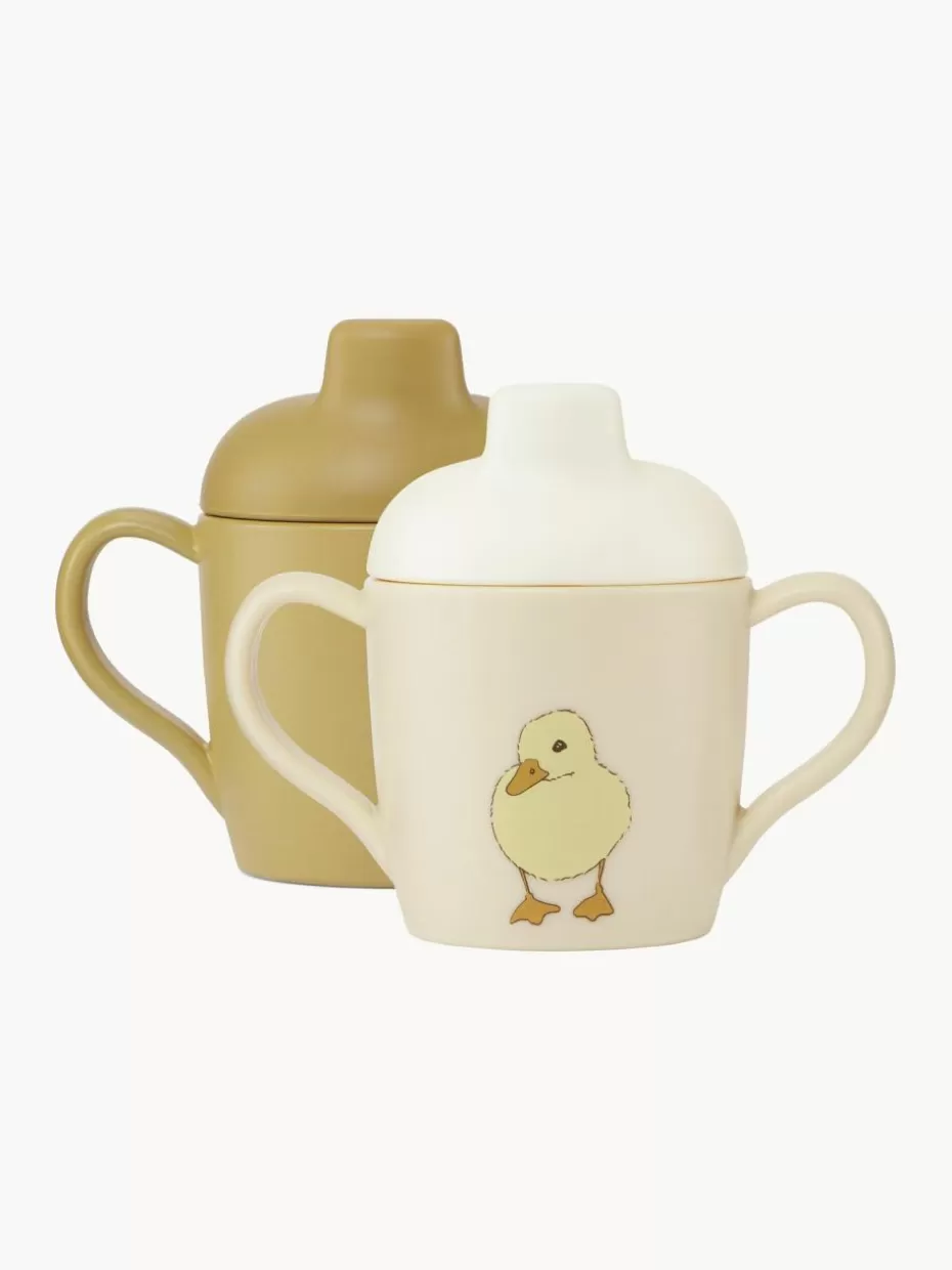 Kindergeschirr-Konges Slojd Schnabeltassen Sippy, 2er-Set