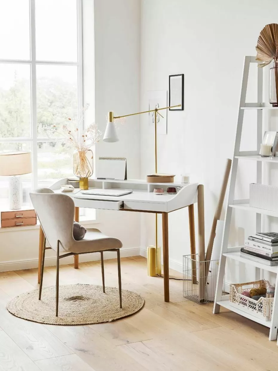 Schreibtische-Westwing Schreibtisch Lindenhof mit kleiner Schublade