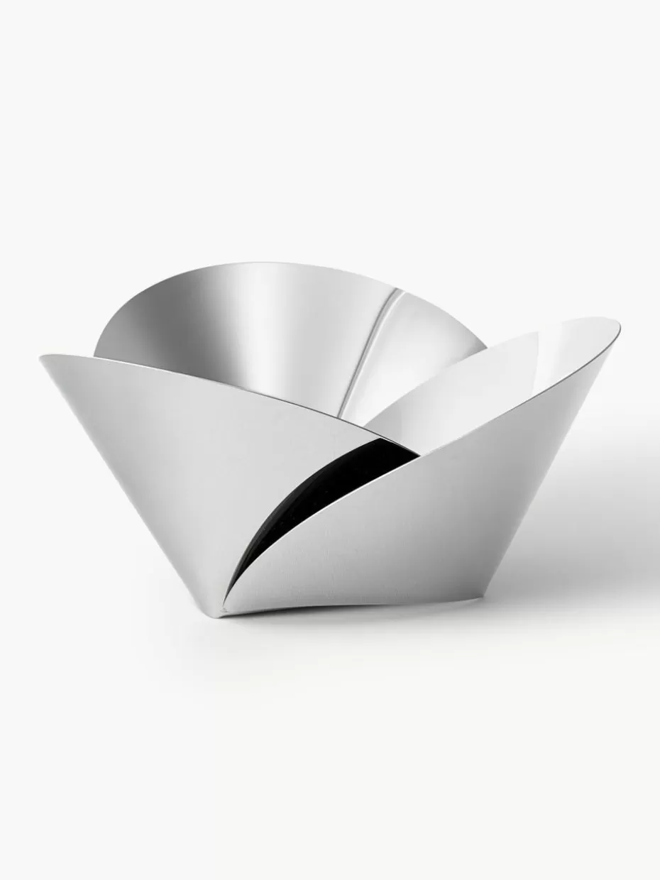 Servierplatten & Schüsseln-Alessi Schüssel Harmonic aus Edelstahl
