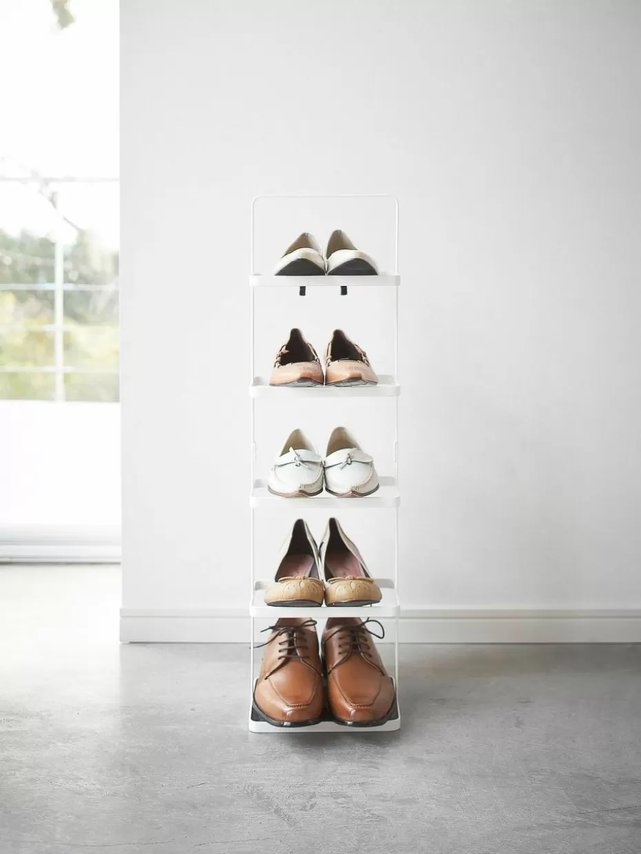 Schuhschränke & Schuhregale-Yamazaki Schuhregal Tower aus Metall Weiß