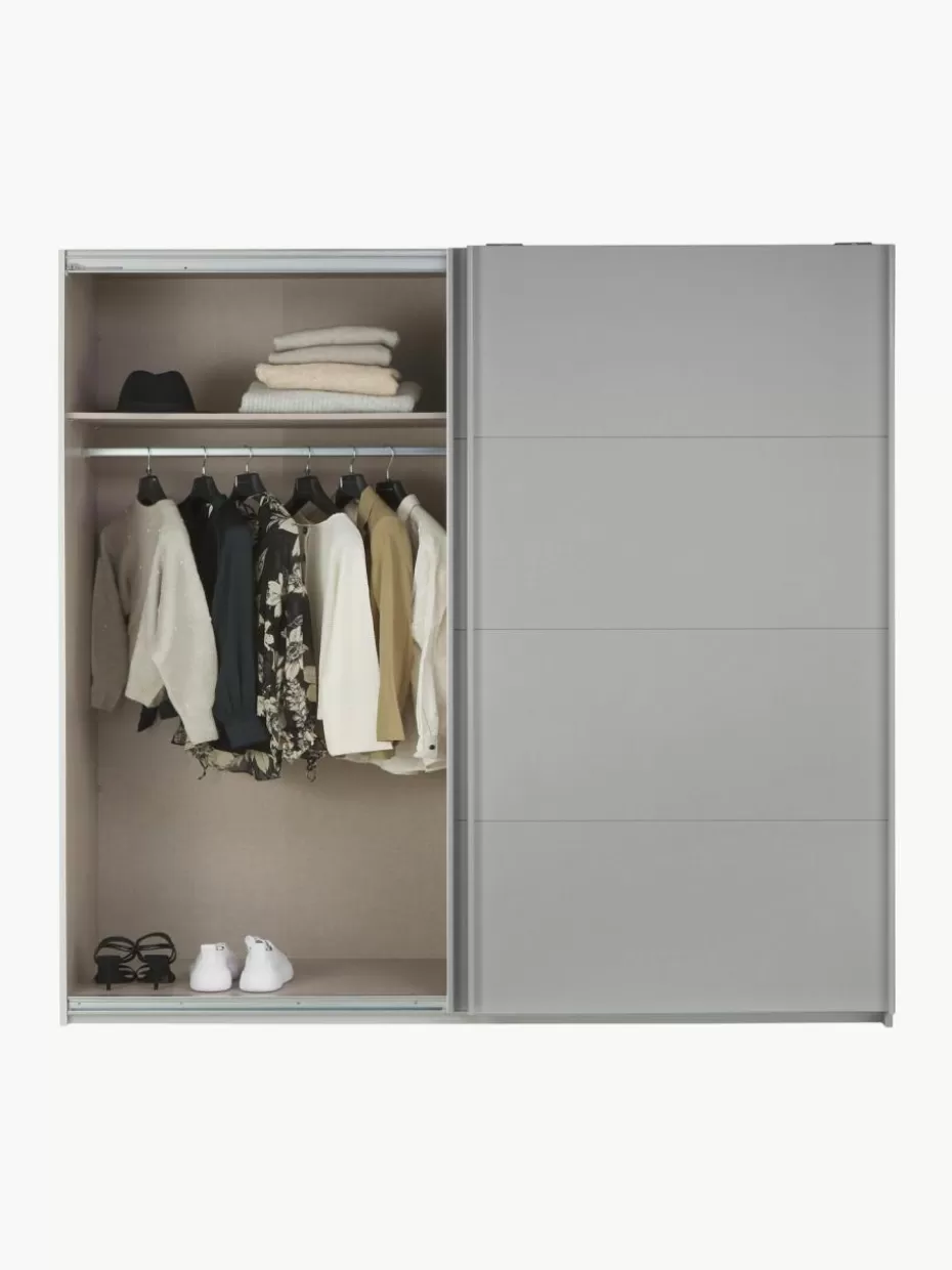 Kleiderschränke-Westwing Schwebetürenschrank Mia, 2-türig Grau