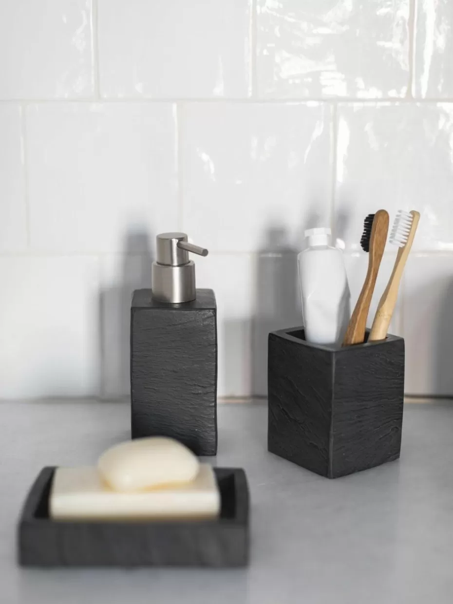 Seifenspender & Seifenschalen-Andrea House Seifenschale Slate in Schiefer-Optik