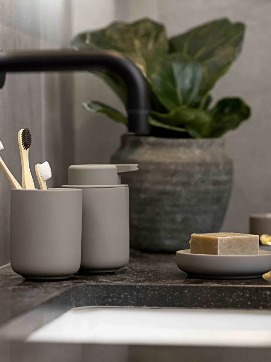 Seifenspender & Seifenschalen-Zone Denmark Seifenschale Ume mit Soft-Touch Oberfläche Taupe