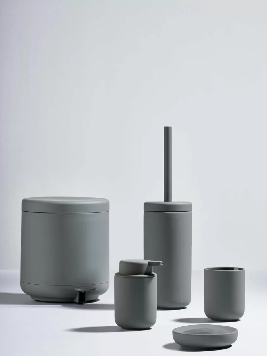 Seifenspender & Seifenschalen-Zone Denmark Seifenschale Ume mit Soft-Touch Oberfläche Dunkelgrau