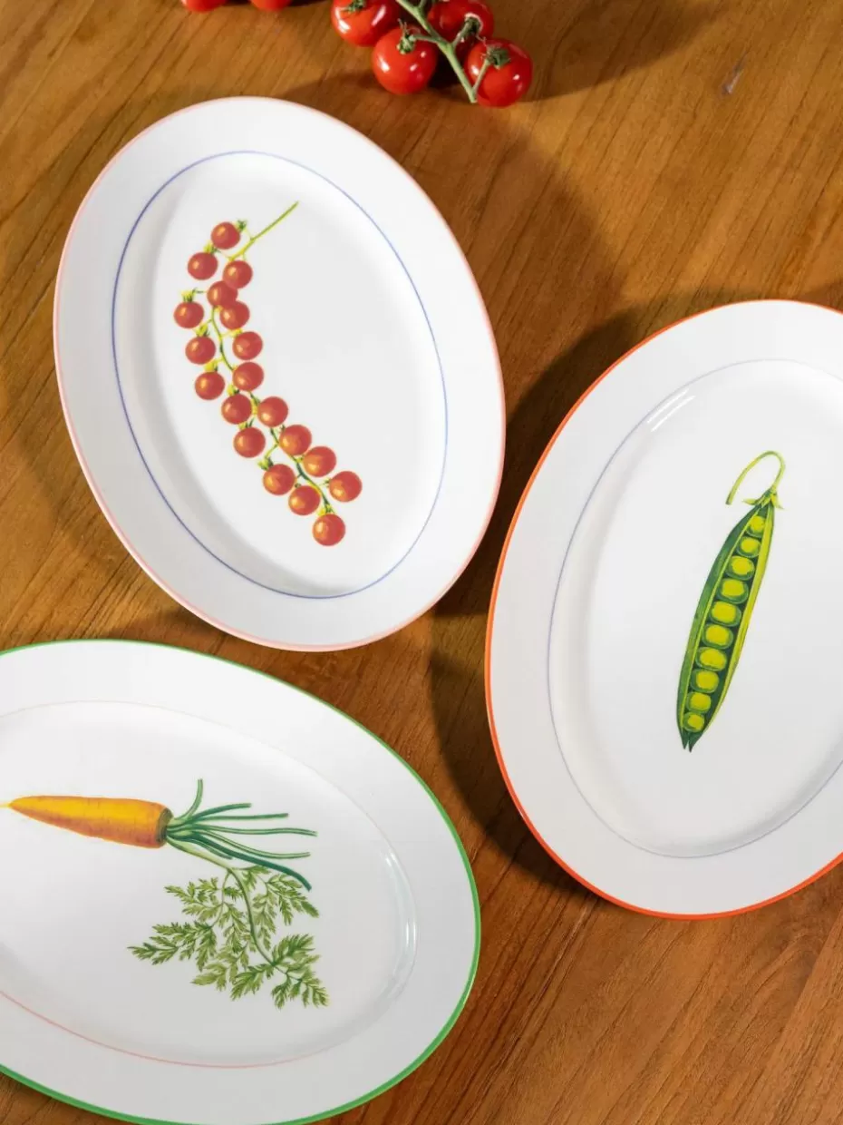 Servierplatten & Schüsseln-&k amsterdam Servierplatte Tomato aus Fine Bone China Tomaten