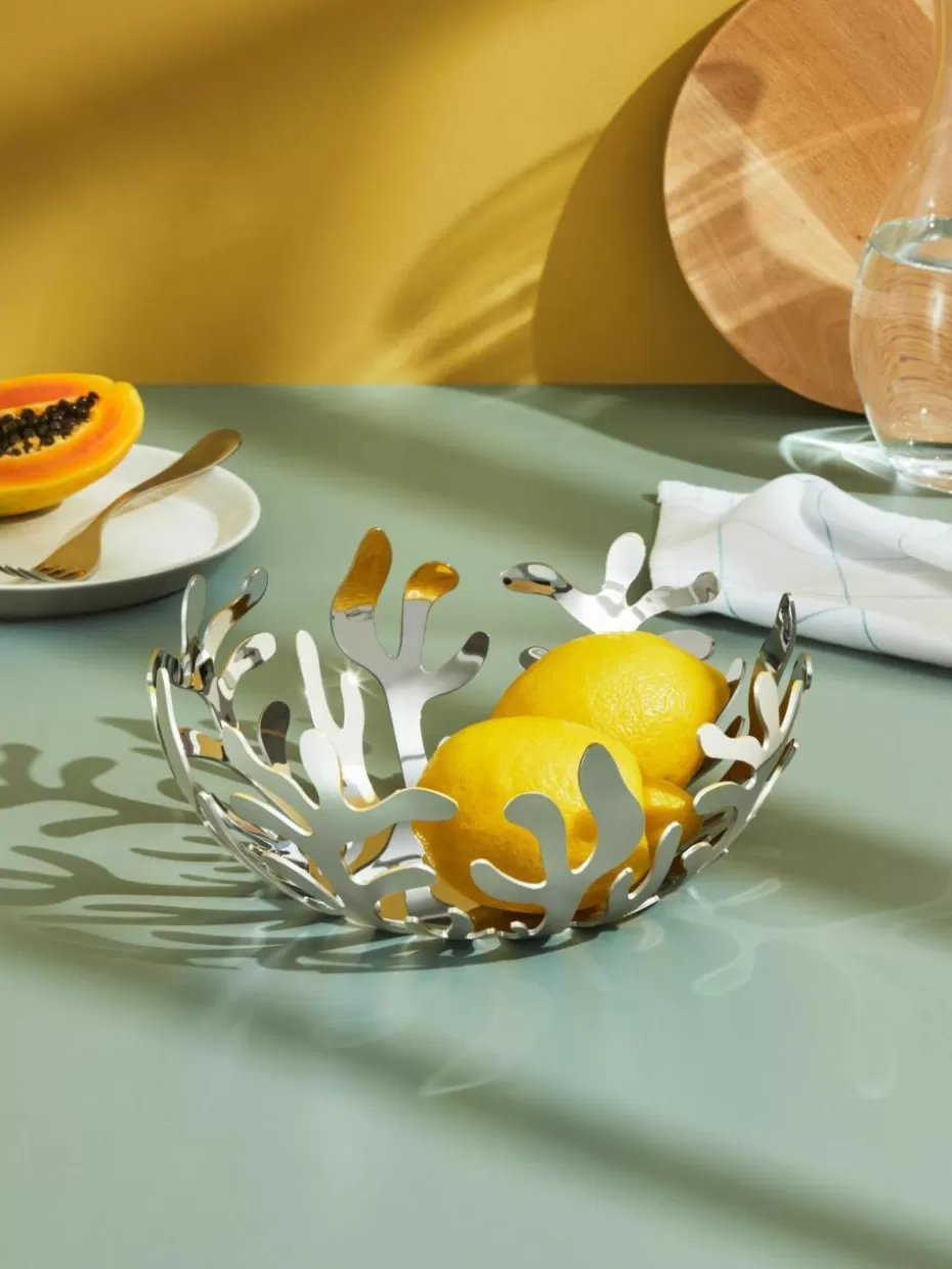 Servierplatten & Schüsseln-Alessi Servierschale Mediterraneo, in verschiedenen Größen Silberfarben