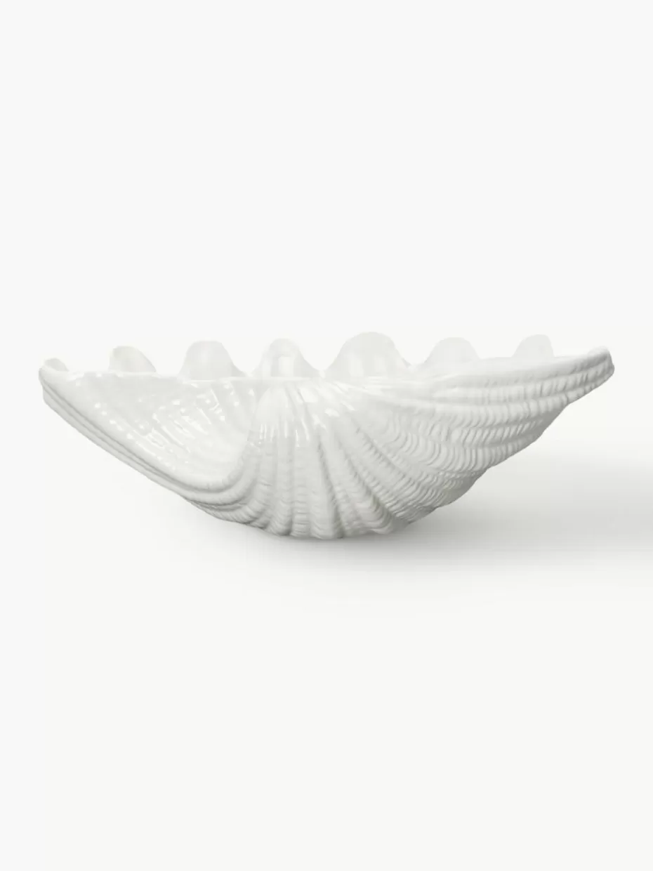 Servierplatten & Schüsseln | Dekoschalen-ByOn Servierschale Shell aus Dolomit in Muschelform