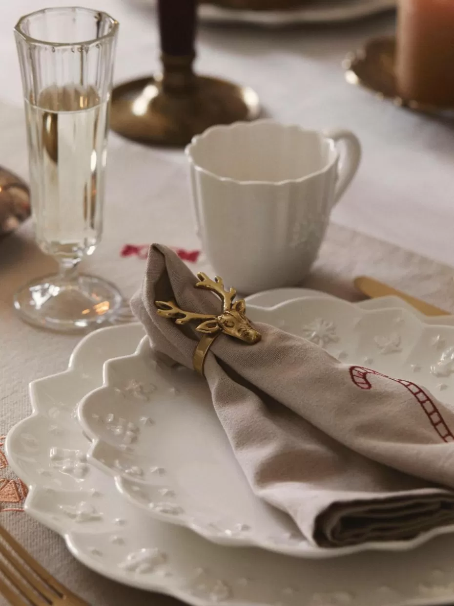 Family Holidays | Servietten & Ringe-Westwing Collection Serviettenringe Deer, 4 Stück