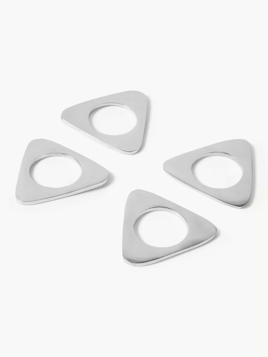 Servietten & Ringe-Westwing Collection Serviettenringe Triangle, 4 Stück