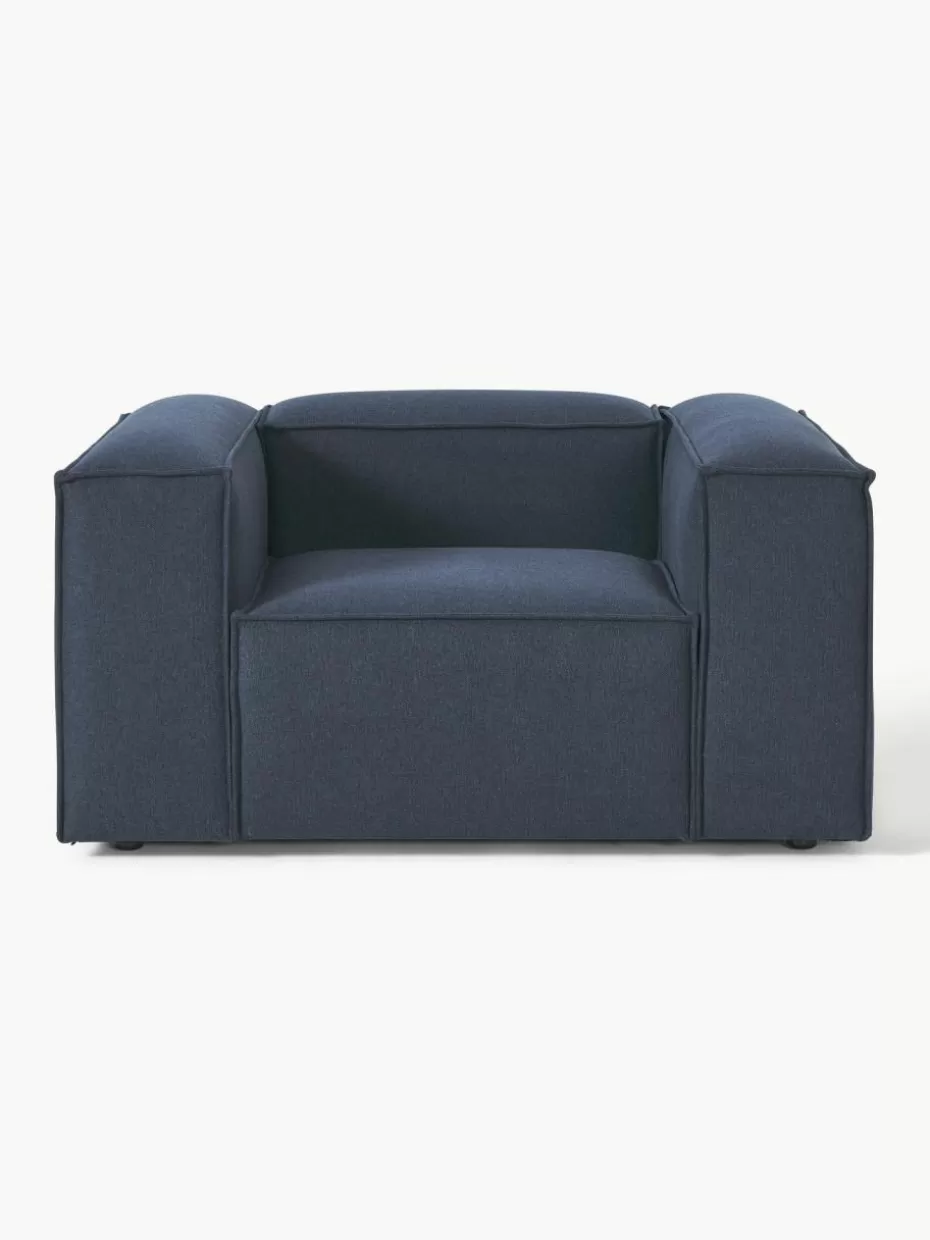 Sessel | Sofaserien-Westwing Collection Sessel Lennon Webstoff Dunkelblau
