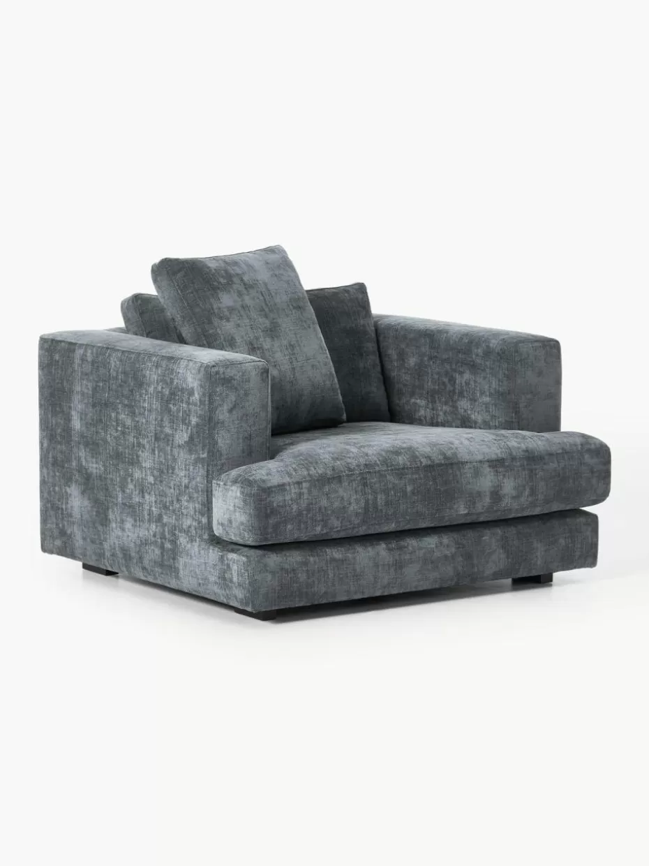 Sessel | Sofaserien-Westwing Collection Sessel Tribeca Webstoff Graublau