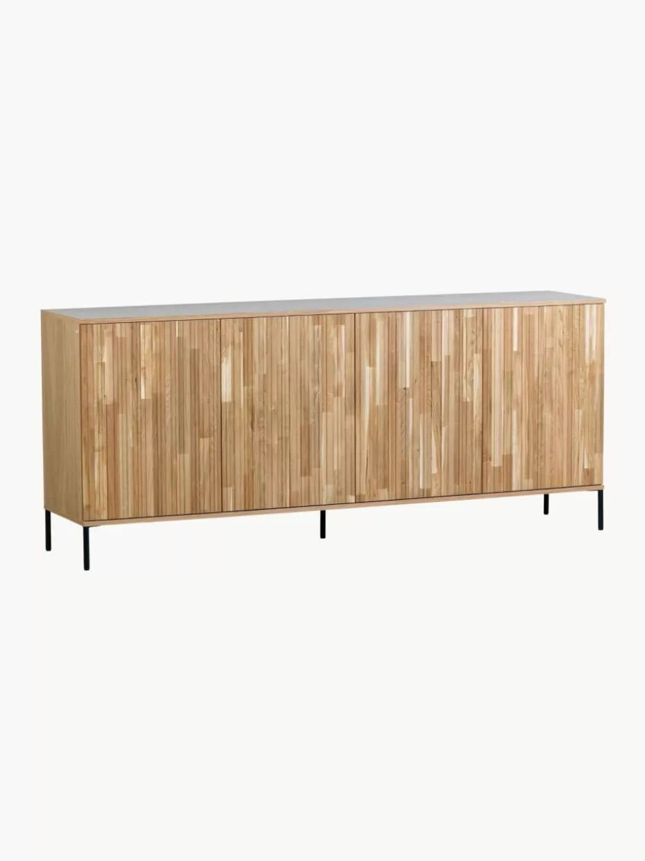 Kommoden & Sideboards | Kommoden & Sideboards-Westwing Sideboard Avourio aus mit geriffelter Front Eichenholz