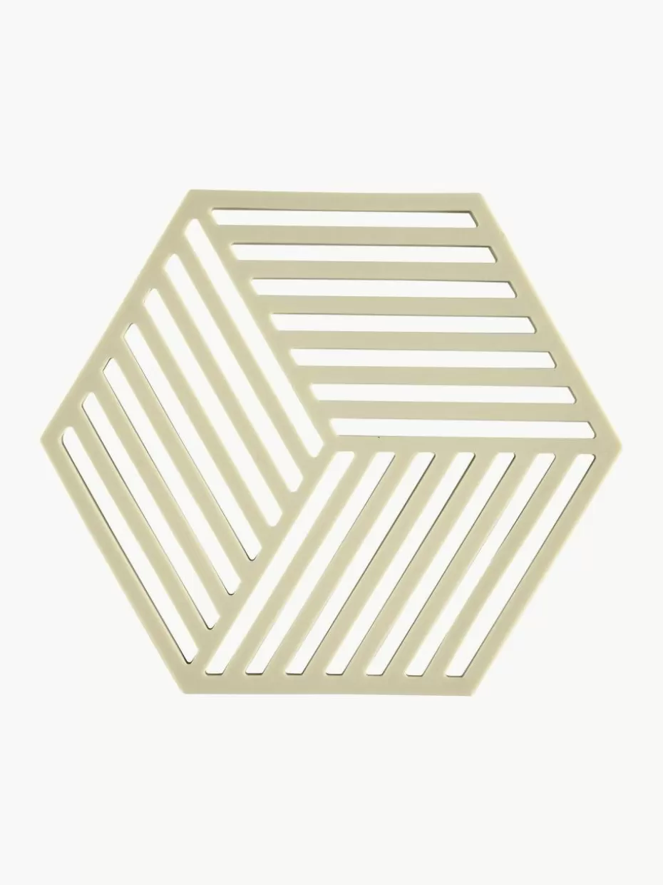 Untersetzer-Zone Denmark Silikon-Untersetzer Hexagon Hellbeige