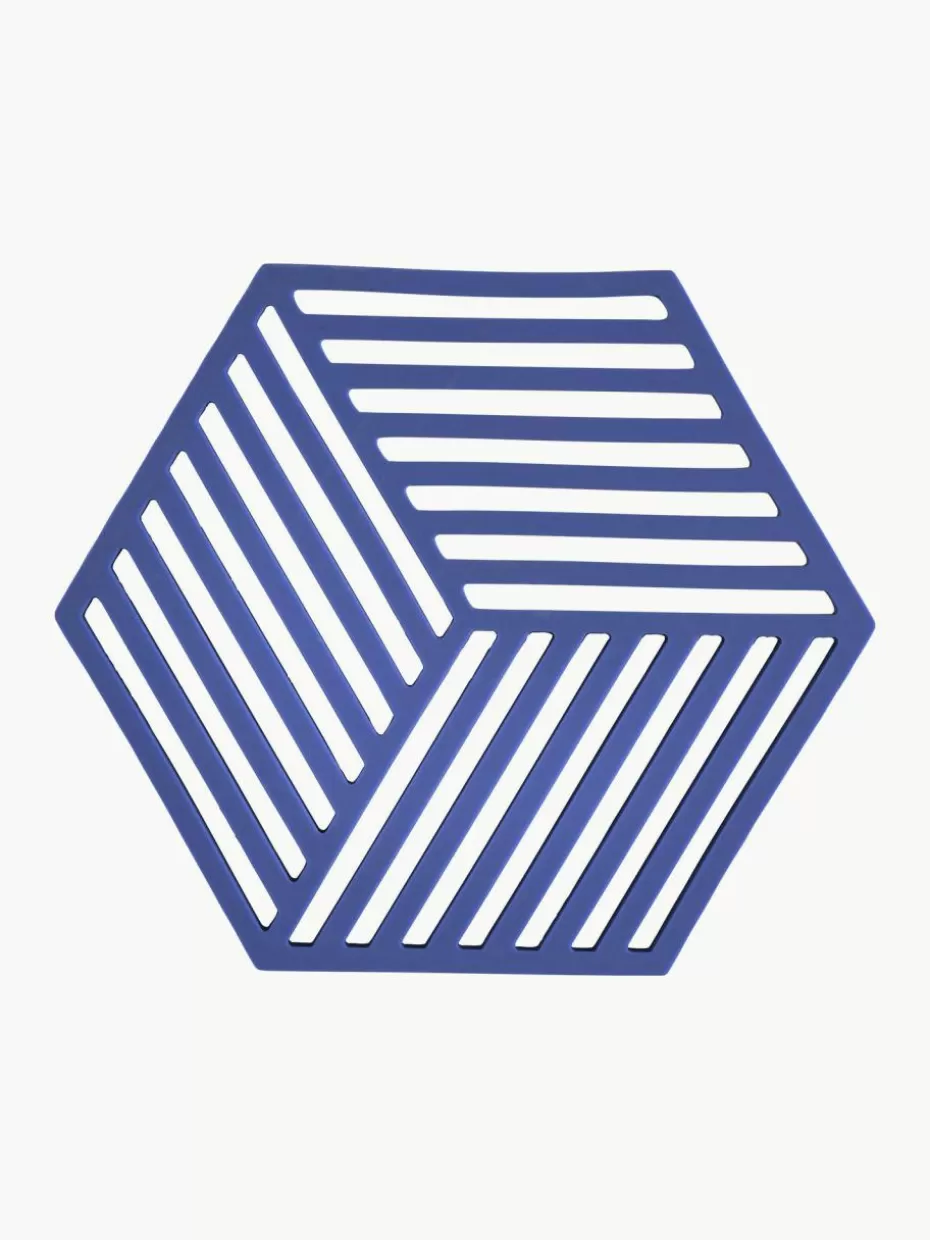 Untersetzer-Zone Denmark Silikon-Untersetzer Hexagon Royalblau