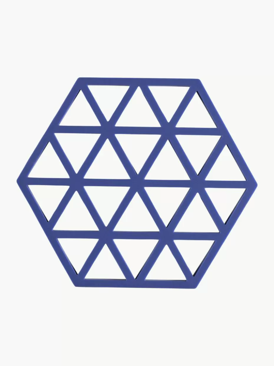 Untersetzer-Zone Denmark Silikon-Untersetzer Triangles Royalblau