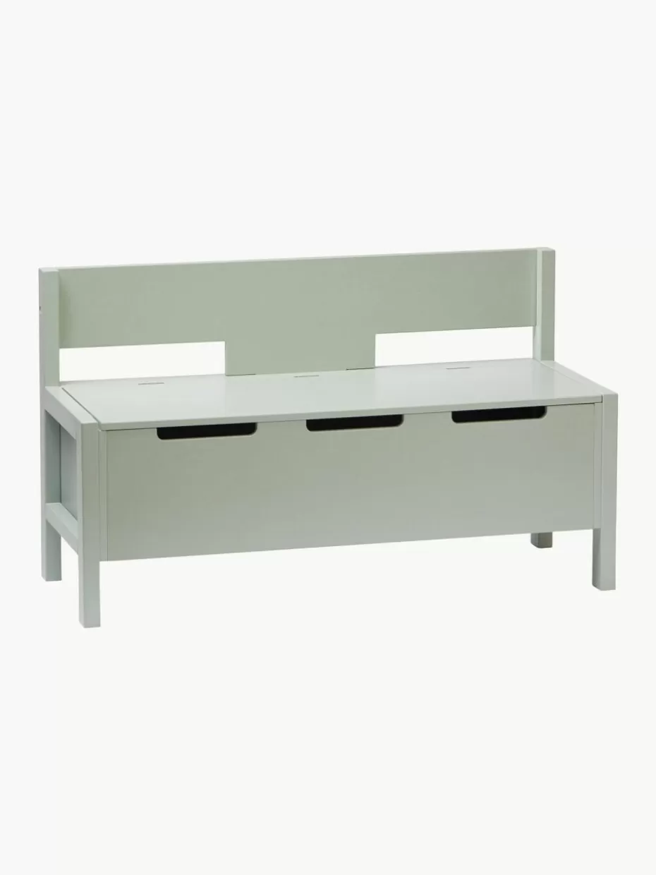 Stühle-Kid's Concept Sitzbank Star mit Stauraum Salbeigrün