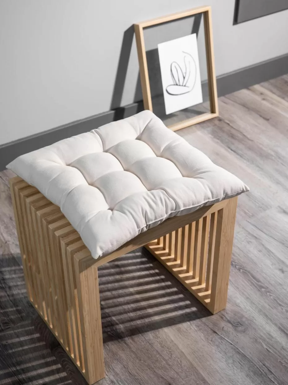 Sitzkissen & Auflagen-Westwing Collection Sitzkissen Ava, 2 Stück Hellbeige