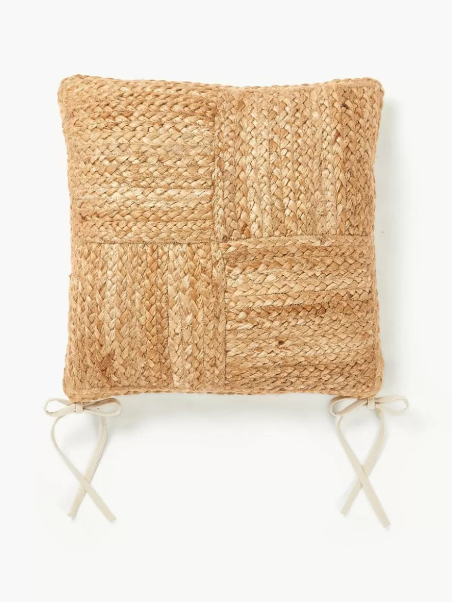 Dekokissen-Westwing Collection Sitzkissen Bono aus Jute, 2 Stück