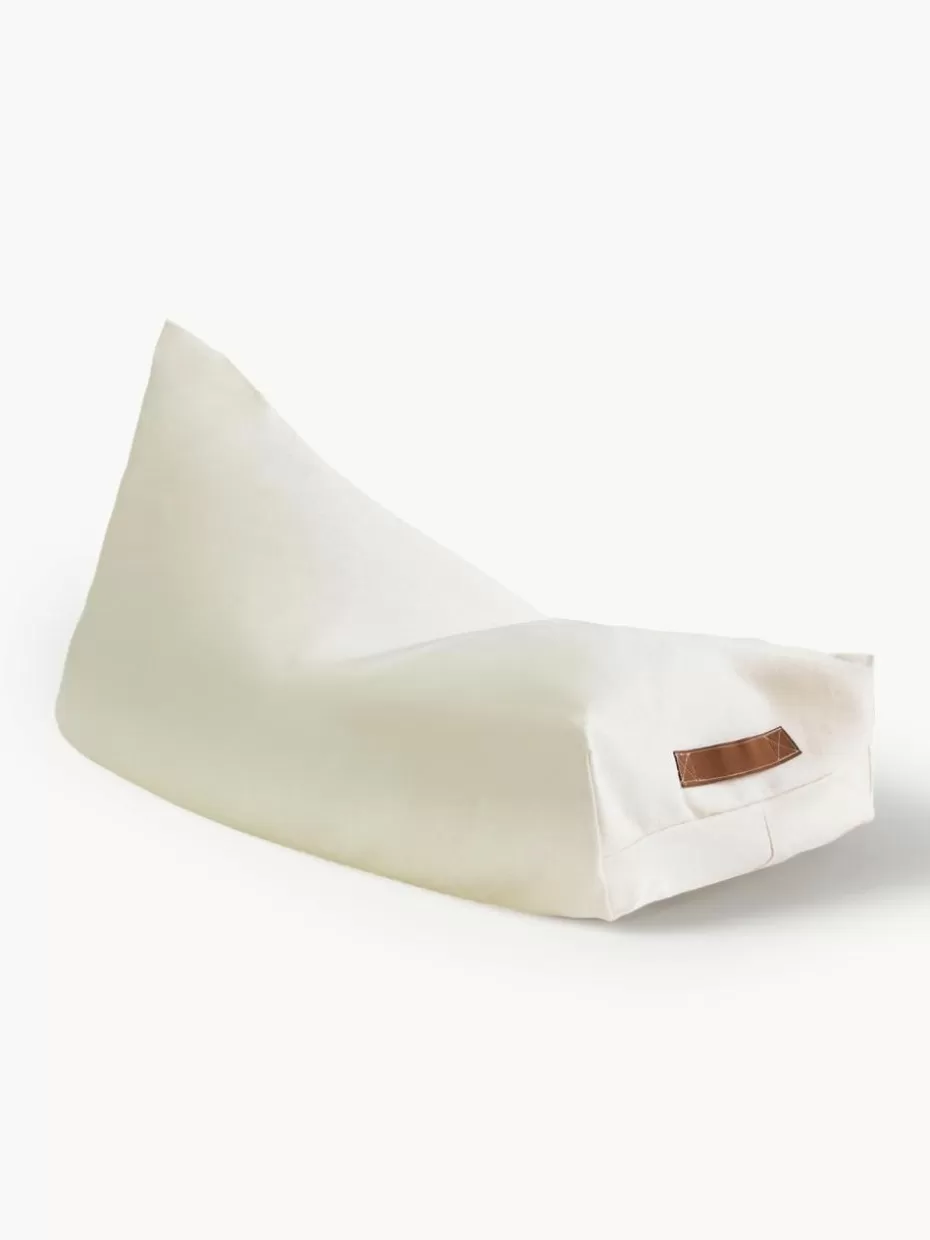 Sitzsäcke-Nobodinoz Sitzsack Oasis aus Baumwolle Off White