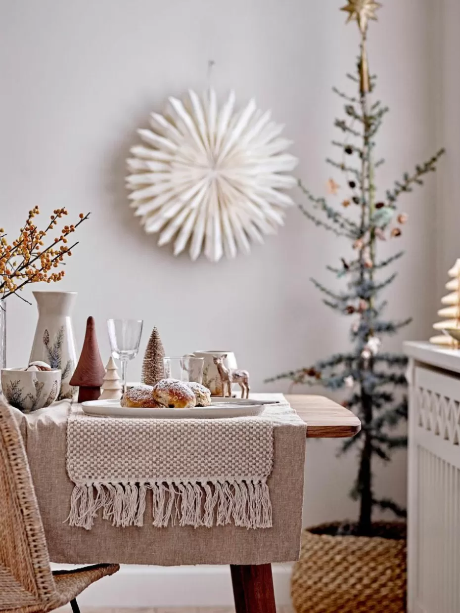 Nordic Celebrations | Weihnachtsgeschirr-Bloomingville Snack-Schälchen Hollie aus Steingut mit Gräser-Motiv, 2 Stück