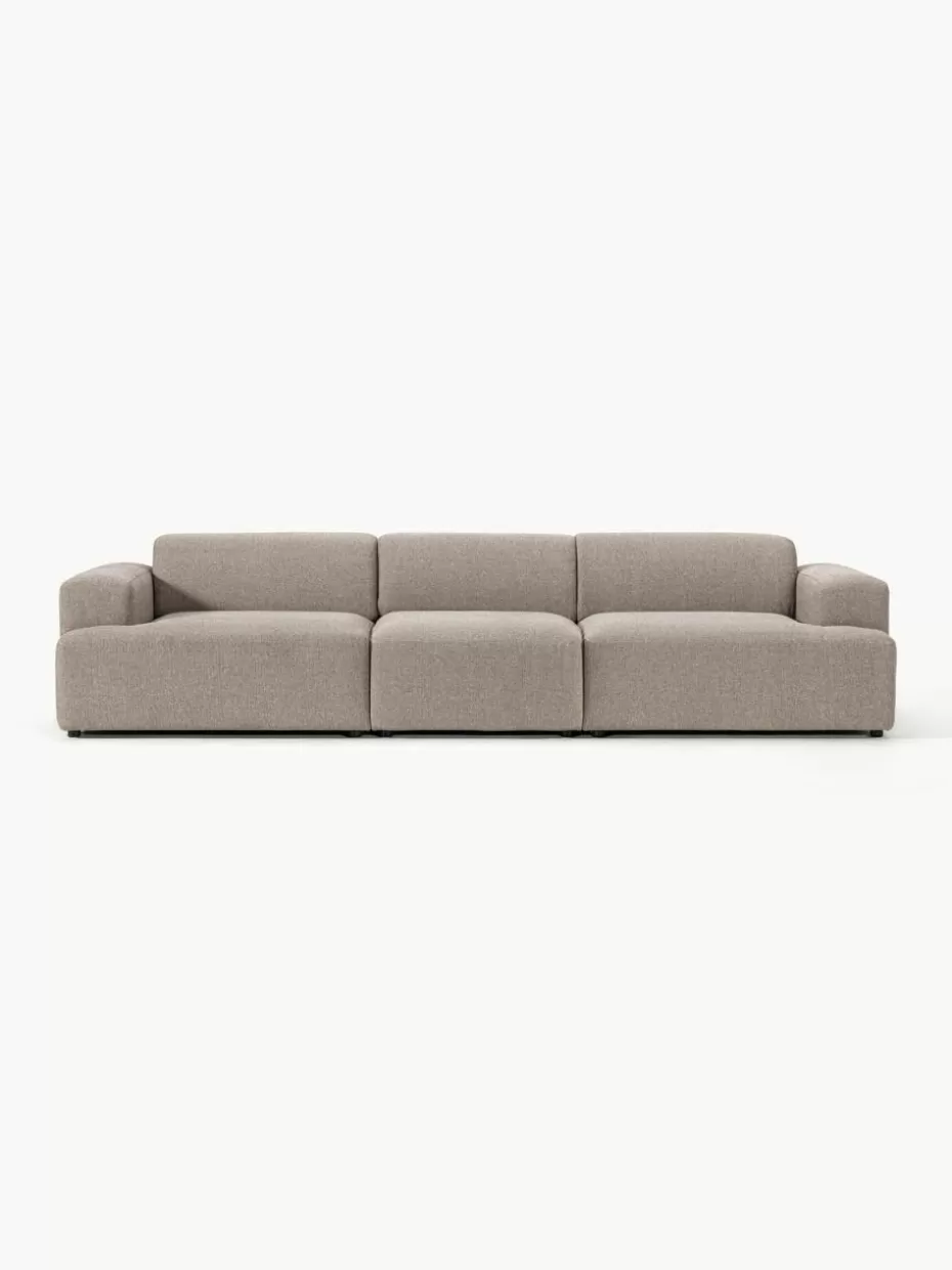 Sofaserien | Sofas-Westwing Collection Sofa Melva (4-Sitzer) Webstoff Greige