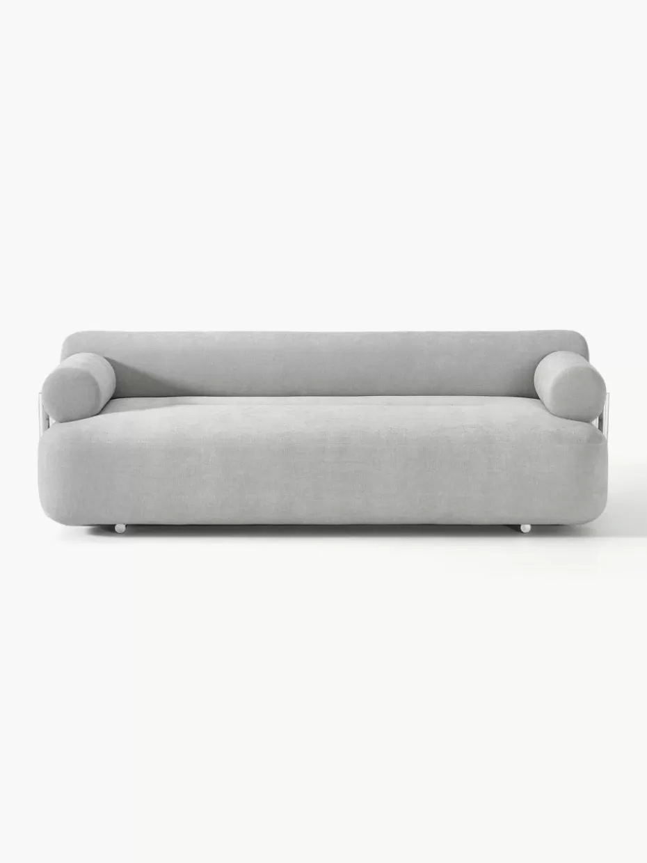 Sofas | Sofaserien-Westwing Collection Sofa Stella (3-Sitzer) Webstoff Grau