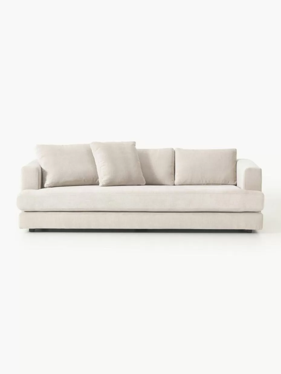 Sofas | Sofaserien-Westwing Collection Sofa Tribeca (3-Sitzer) Webstoff Hellbeige