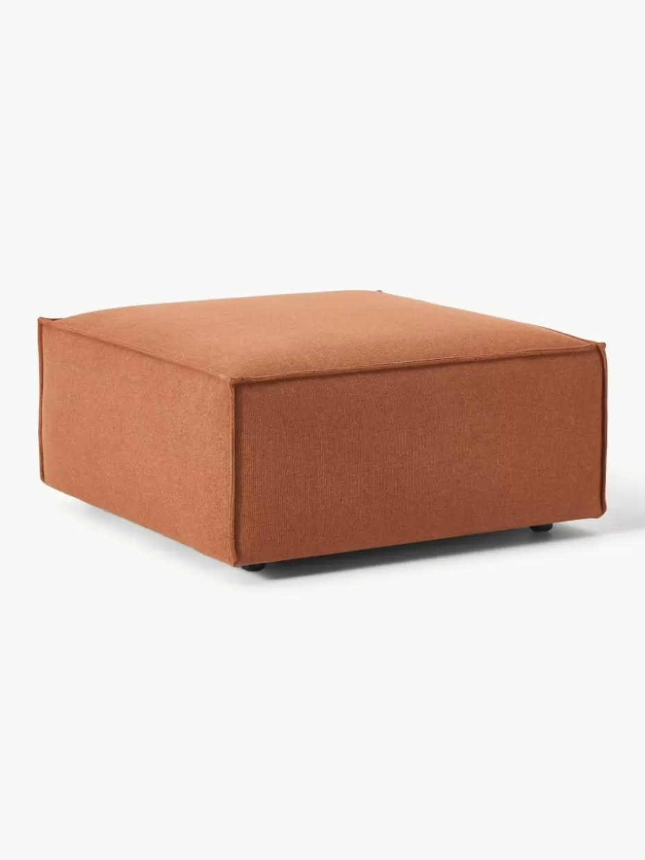 Hocker | Sofas-Westwing Collection Sofa-Hocker Lennon Webstoff Terrakotta