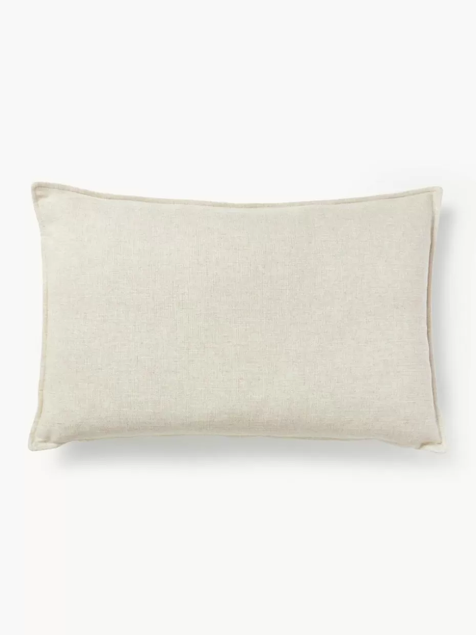 Sofakissen-Westwing Collection Sofa-Kissen Lennon aus Leinen-Mix Leinen-Mix Beige