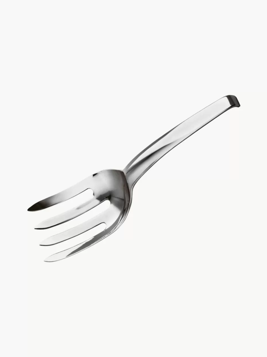 Servierbesteck-Sambonet Spaghetti-Serviergabel Living Silberfarben, hochglanzpoliert