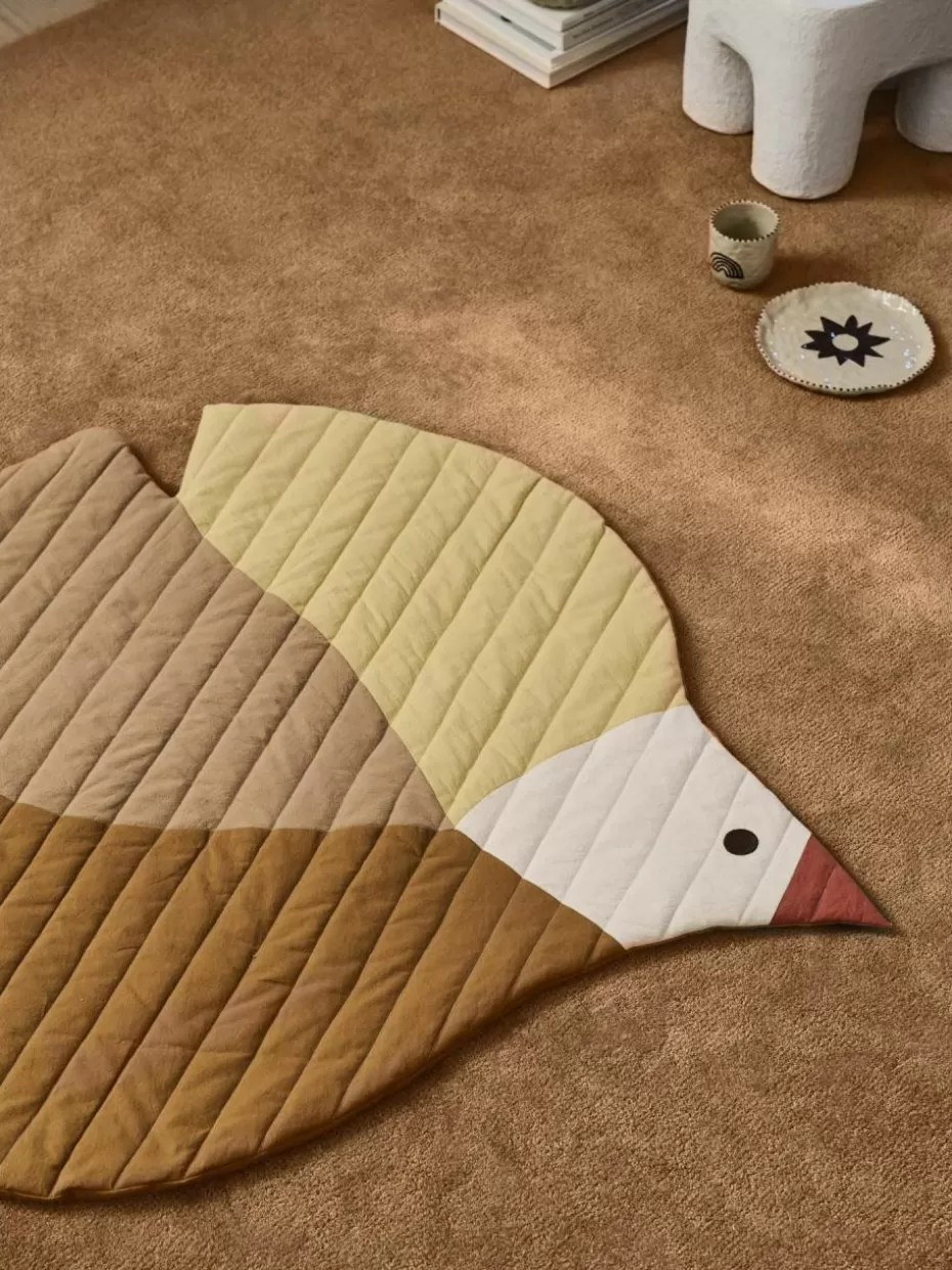 Kuschel- & Krabbeldecken | Teppiche-ferm LIVING Kids Spieldecke Swif aus Bio-Baumwolle Braun, Off White, Beigetöne