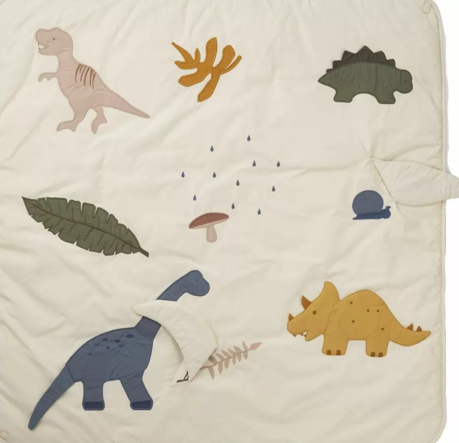 Kuschel- & Krabbeldecken-Liewood Spielmatte Glenn Off White, Dino-Motiv