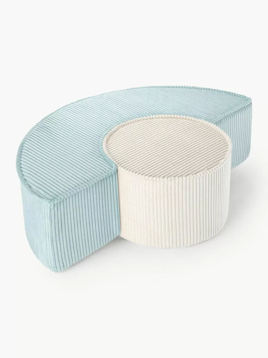 Sitzsäcke-Wigiwama Spiel-Set Arch aus Cord, 2-tlg. Cord Hellblau