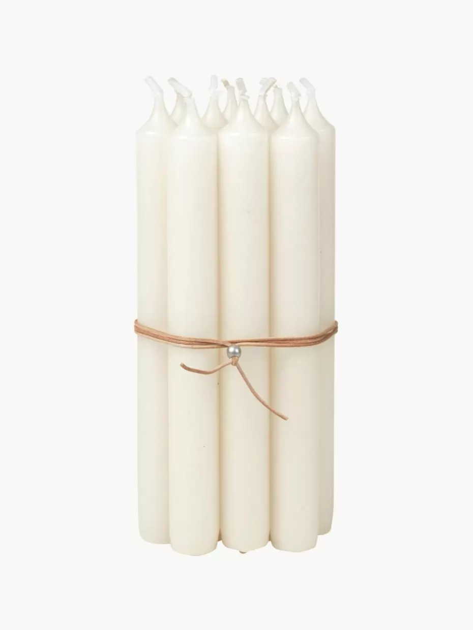 Weihnachtskerzen & Kerzenhalter | Kerzen-Broste Copenhagen Stabkerzen Classic, 10 Stück Off White