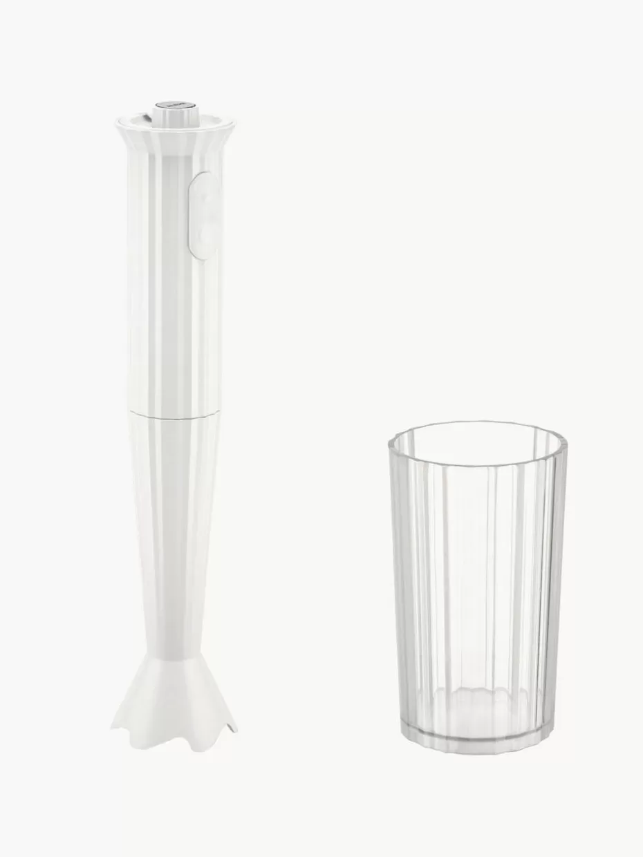 Mixer-Alessi Stabmixer Plissé mit Becher Off White