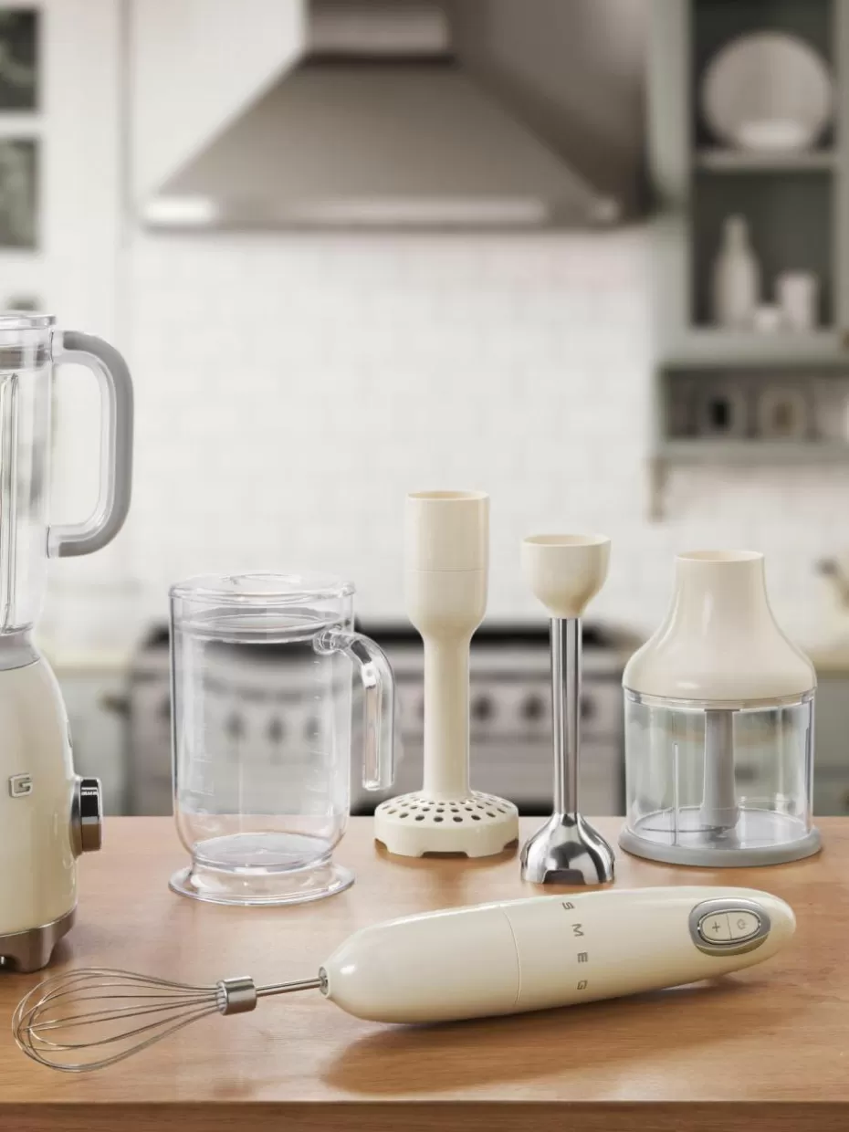 Weihnachtsbacken | Mixer-Smeg Stabmixer-Set 50's Style, 5-tlg. Cremeweiß, glänzend