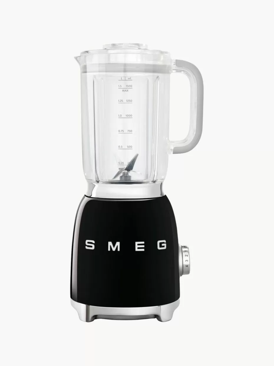 Mixer-Smeg Standmixer 50's Style Schwarz, glänzend
