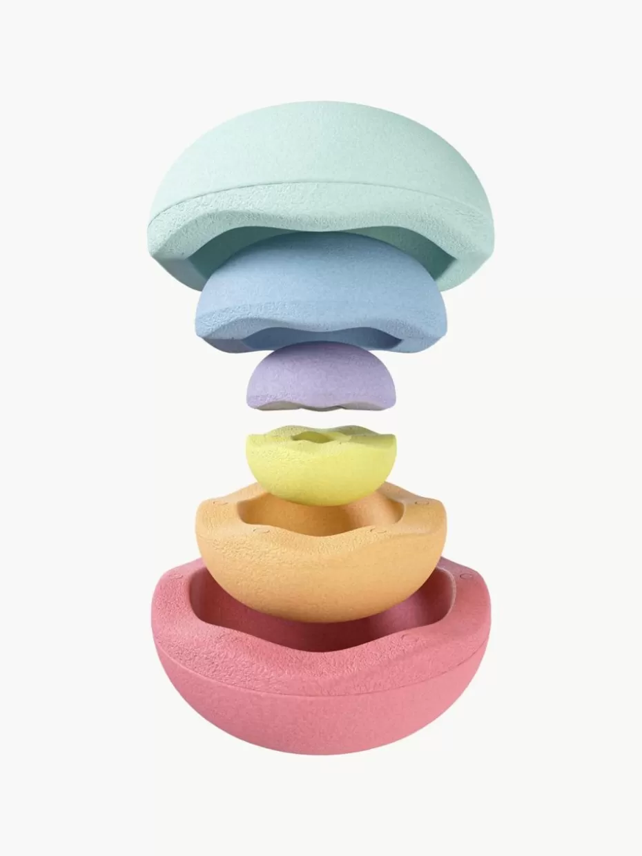 Spielzeug & Kuscheltiere-Stapelstein e Inside, 6er-Set Bunt, pastell getönt