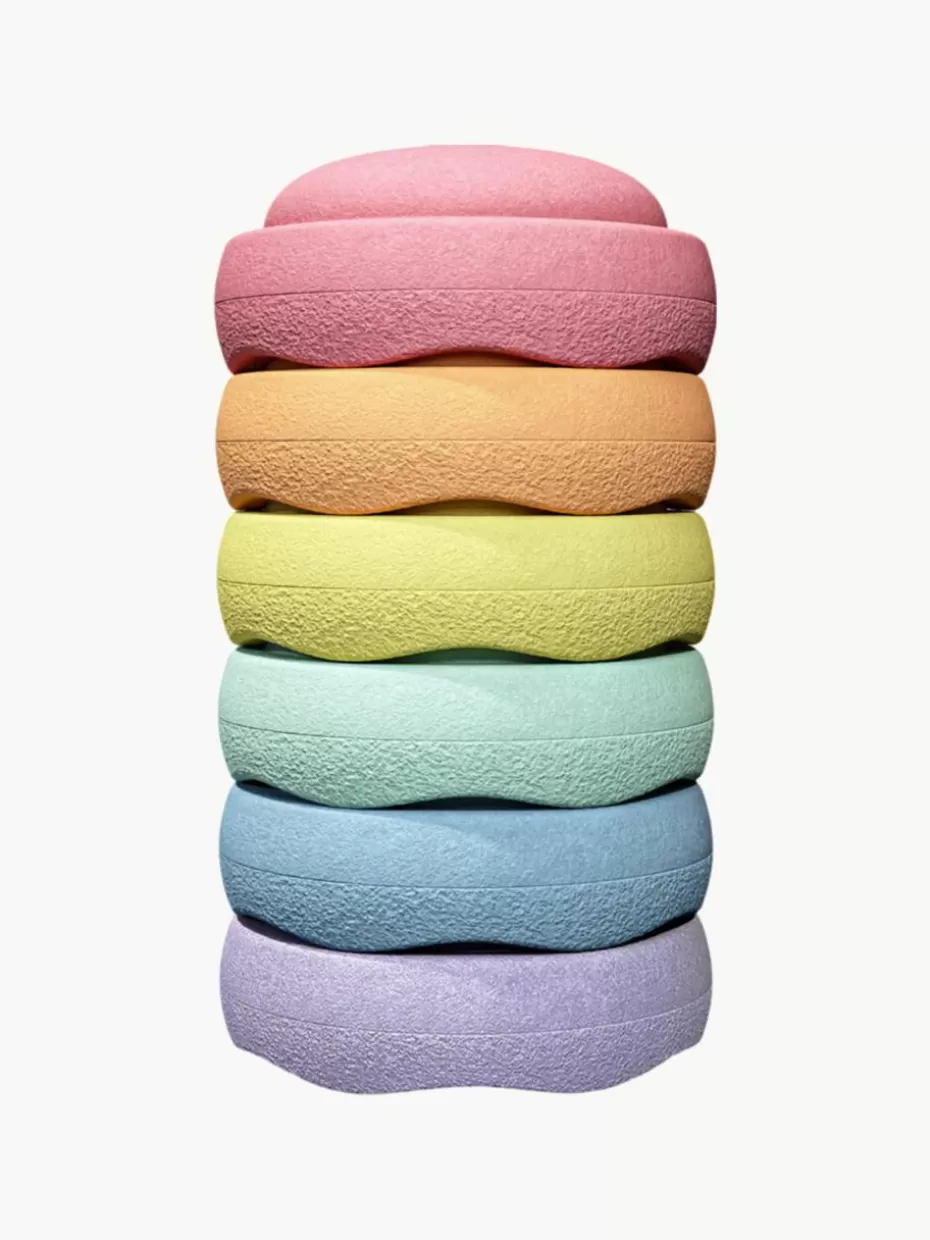 Spielzeug & Kuscheltiere-Stapelstein e Original, 6er-Set Bunt, Pastell