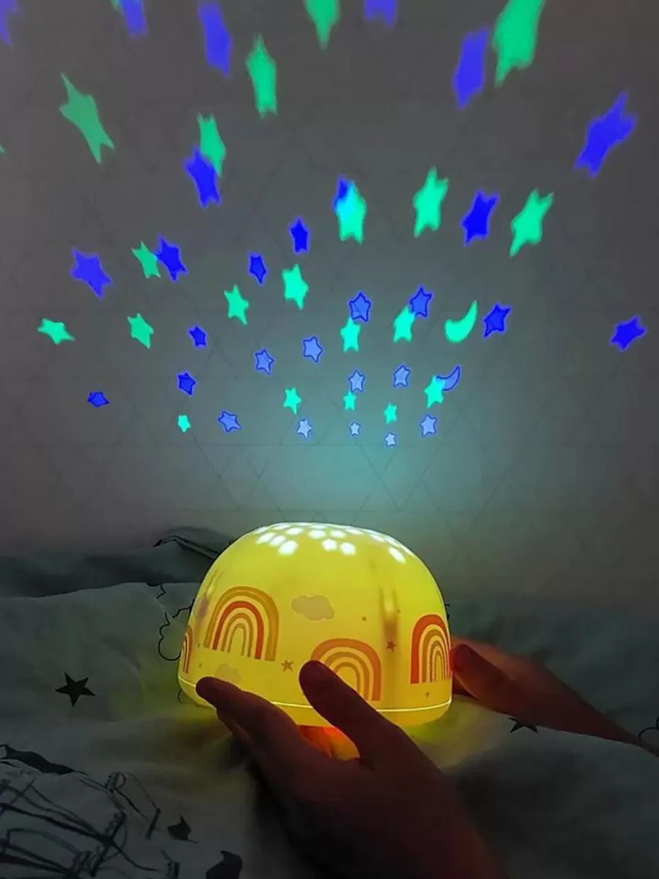 Lampen | Kinderzimmerlampen-A Little Lovely Company Sternenhimmel-Projektor Rainbows mit Timer Regenbögen