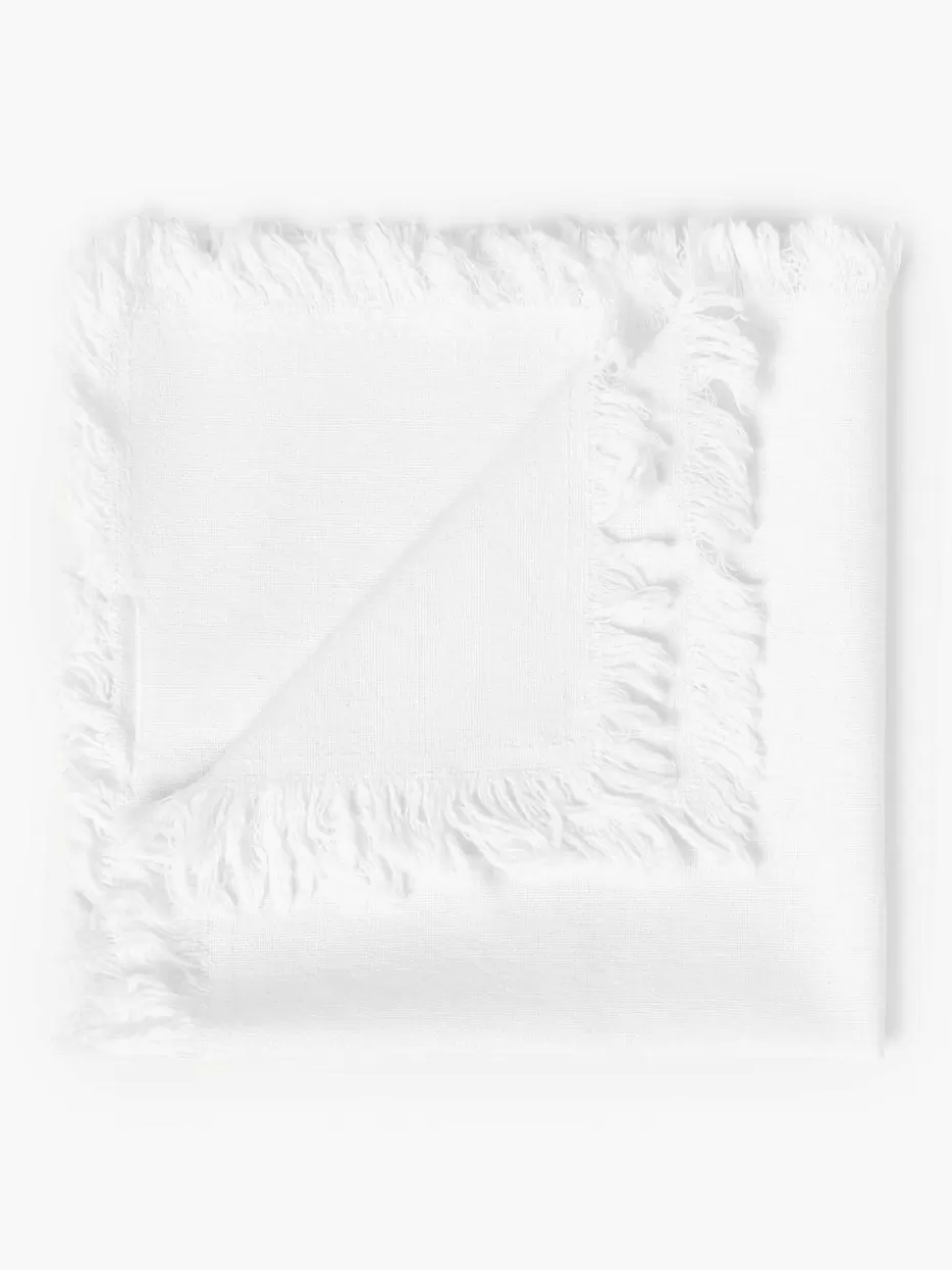Servietten & Ringe | Servietten-Cote Table Stoffservietten Nalia mit Fransen, 2 Stück